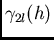 $/gamma_{2l}(h)$