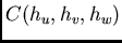 $C(h_u, h_v, h_w)$
