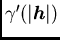 $/gamma'(/vert{/boma h}/vert)$