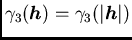 $/gamma_3({/boma h}) =
/gamma_3(/vert{/boma h}/vert)$