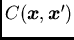$C({/boma x}, {/boma x}')$