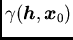 $/gamma({/boma h}, {/boma x}_0)$