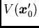 $V({/boma x}'_0)$