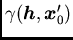 $/gamma({/boma h}, {/boma x}'_0)$