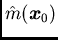 $/hat{m}({/boma x}_0)$