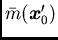 $/bar{m}({/boma x}'_0)$
