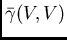 $/bar{/gamma}(V,V)$