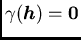 $/gamma(/boma{h})=/boma{0}$
