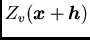 $Z_v({/boma x} + {/boma h})$