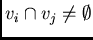 $v_i /cap v_j /neq
/emptyset$