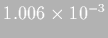 $1.006\times10^{-3}$