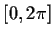 $[0,2\pi]$